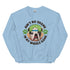 "Ain’t No Shame in My Wiggle Game" – Male English Bulldog Unisex Sweatshirt