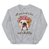 "All You Need Is Love and a Bulldog" Sweatshirt | Red & White Colored