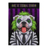 BeetleBullie English Bulldog Garden Flag – Say It Three Times
