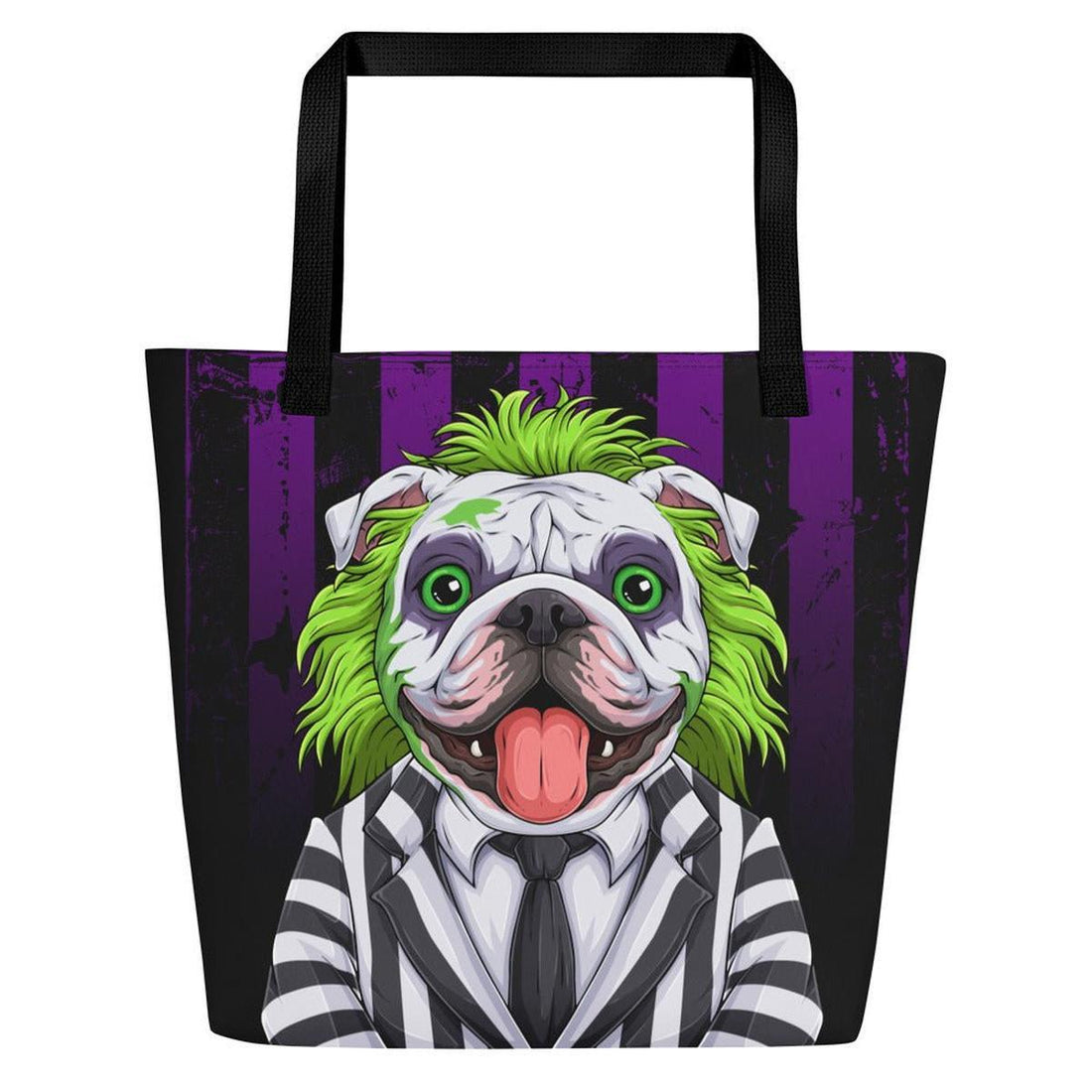 Beetlebullie English Bulldog Large Tote Bag with Pocket