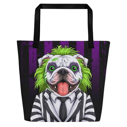 Beetlebullie English Bulldog Large Tote Bag with Pocket