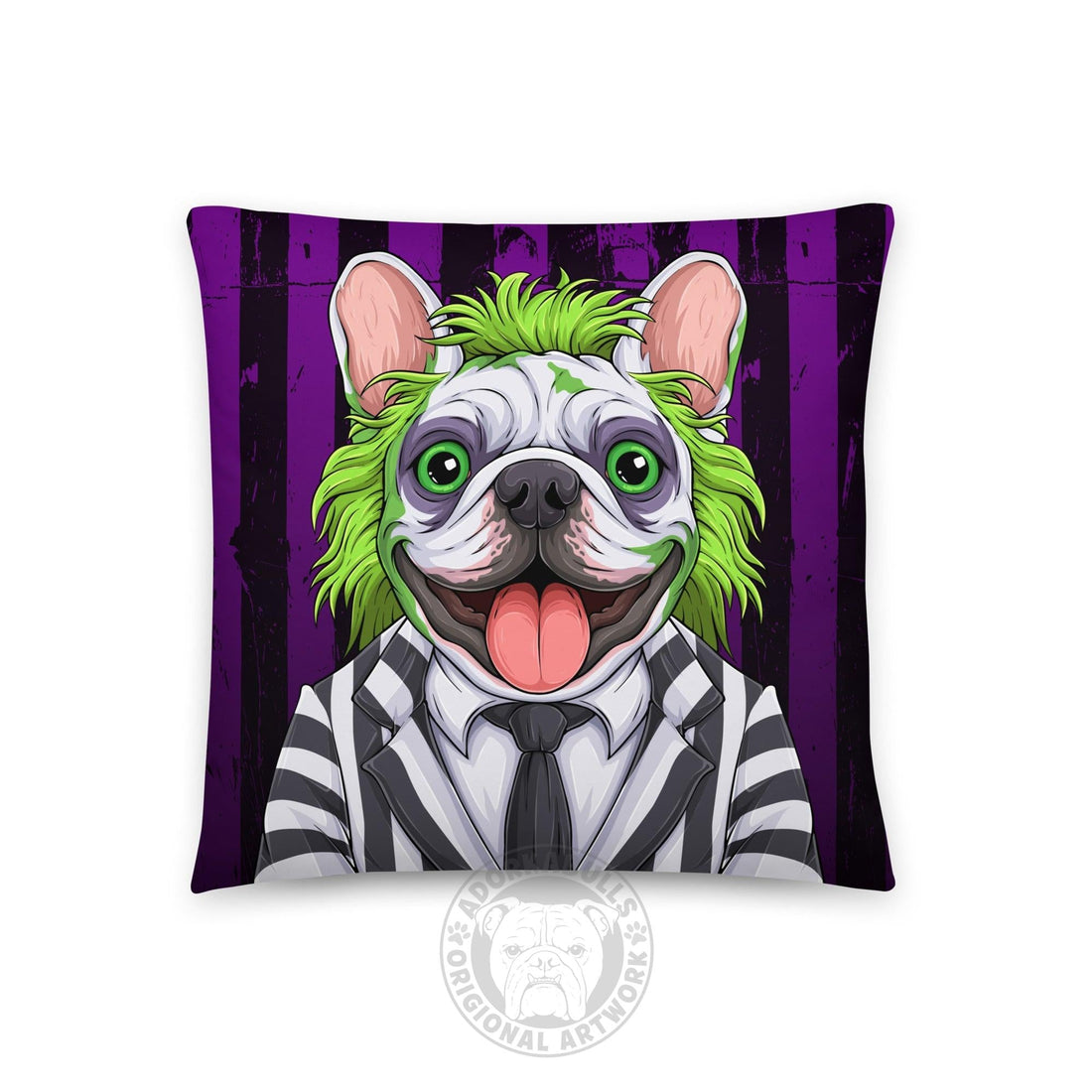 Beetlefrenchie French Bulldog Throw Pillow – Say It Three Times