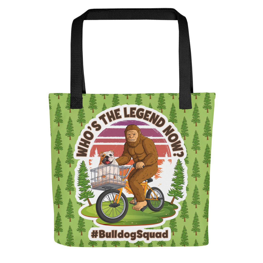 Bigfoot &amp; English Bulldog Tote – Who’s the Legend Now?