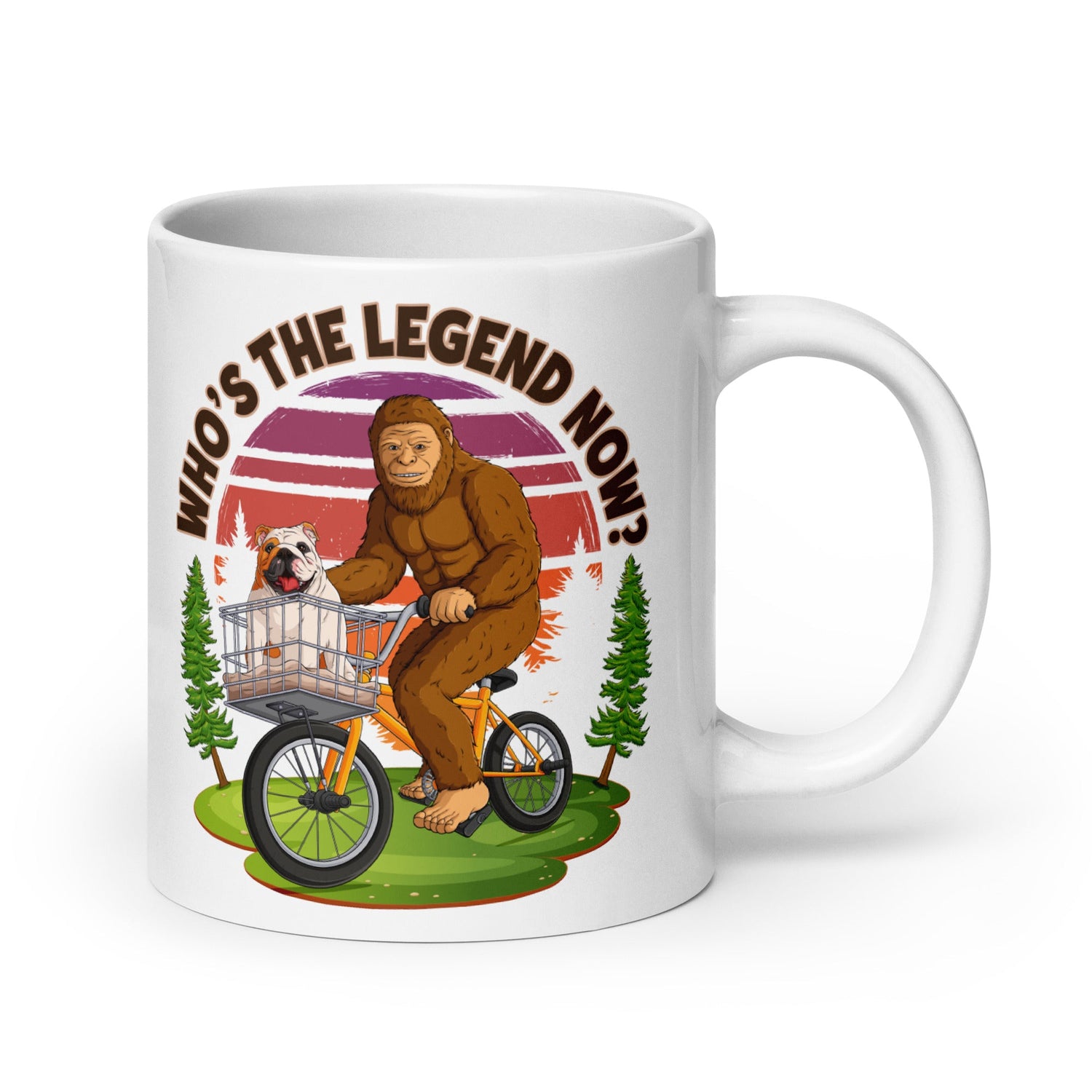 Bigfoot &amp; English Bulldog “Who’s the Legend Now?” Mug