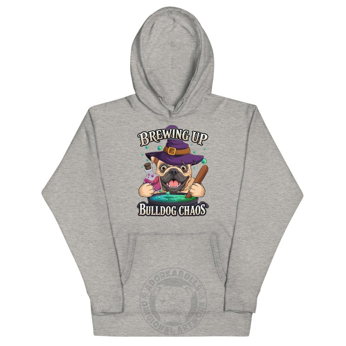 Brewing up Bulldog Chaos English Bulldog Hoodie