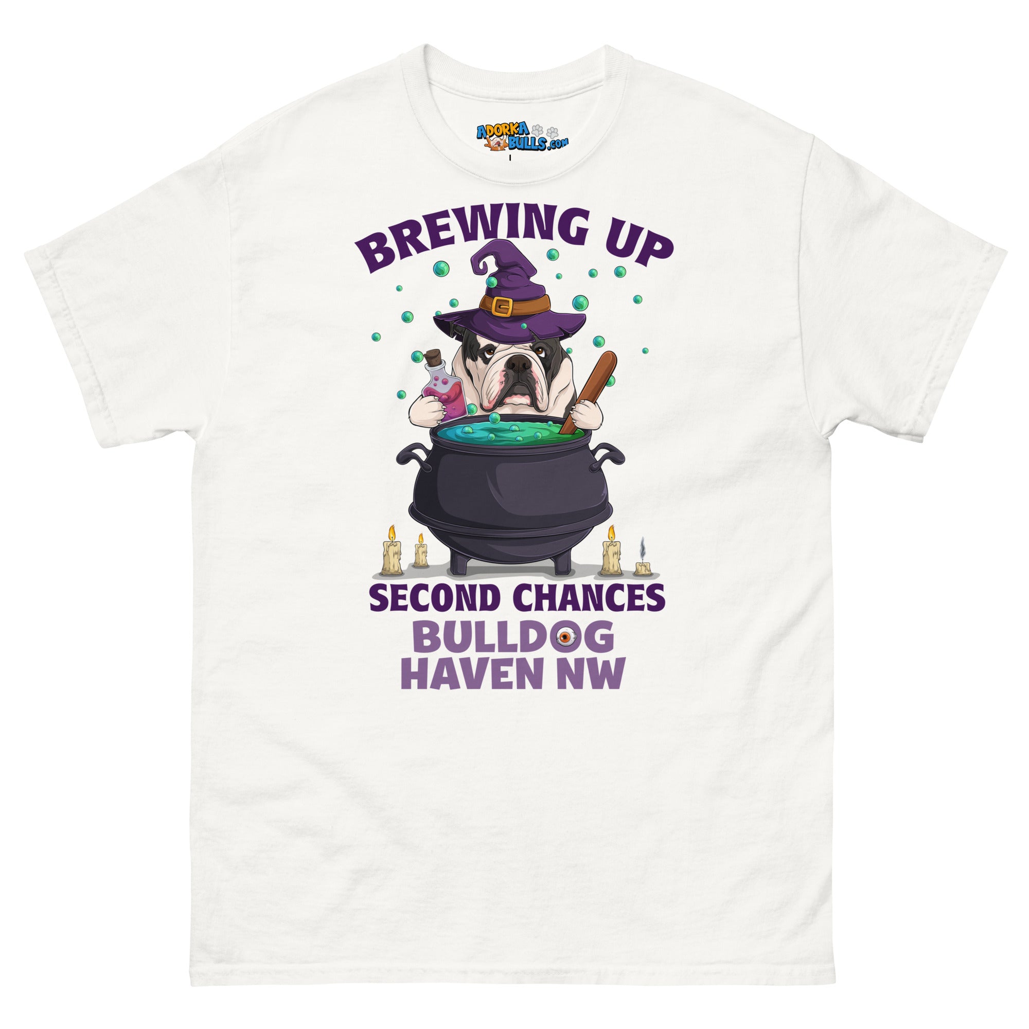 &quot;Brewing Up Second Chances&quot; BHNW Bulldog Halloween Men’s T-Shirt