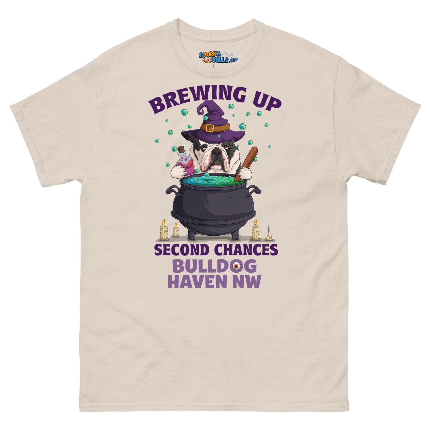 &quot;Brewing Up Second Chances&quot; BHNW Bulldog Halloween Men’s T-Shirt