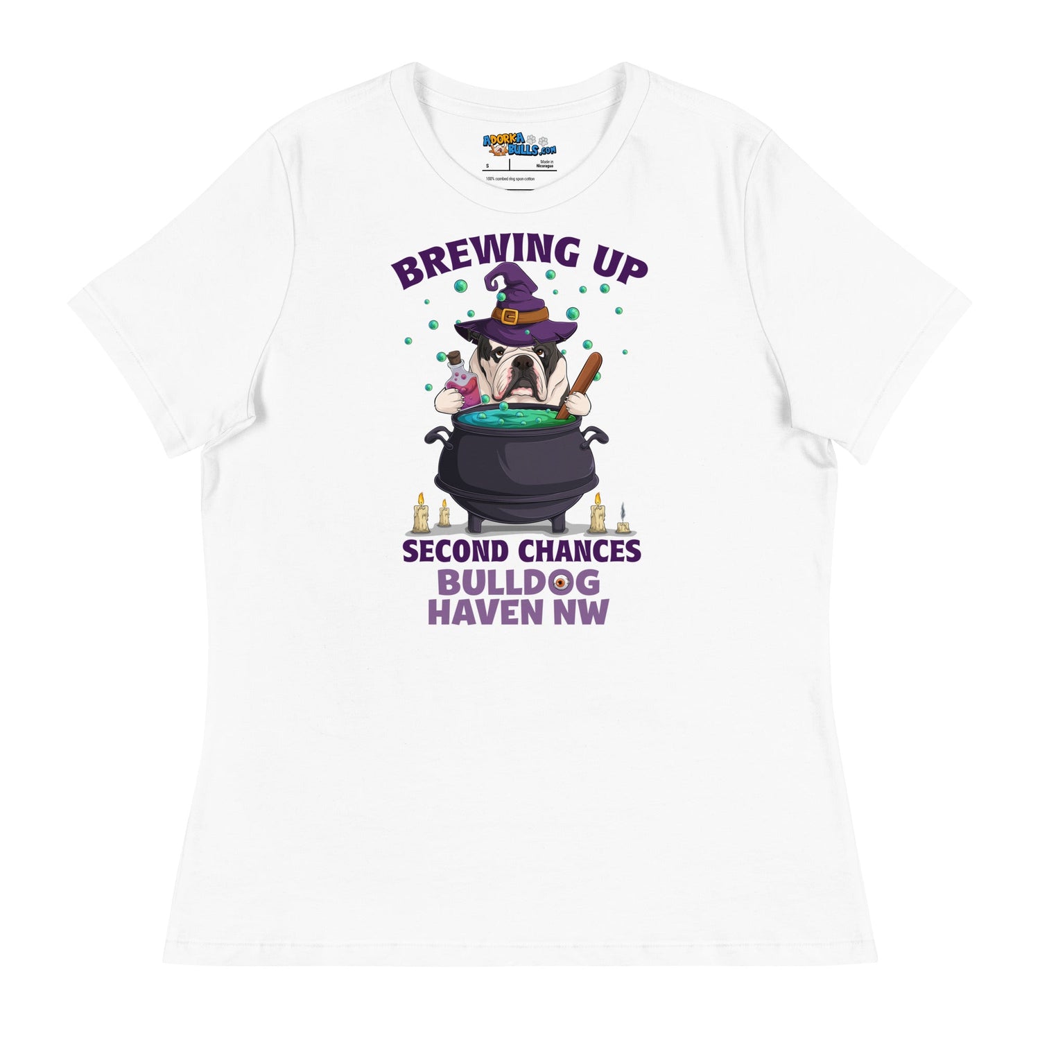 &quot;Brewing Up Second Chances&quot; BHNW Bulldog Halloween Women’s T-Shirt