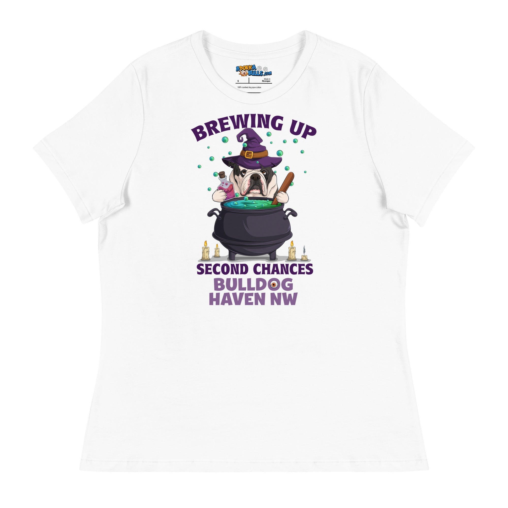 &quot;Brewing Up Second Chances&quot; BHNW Bulldog Halloween Women’s T-Shirt