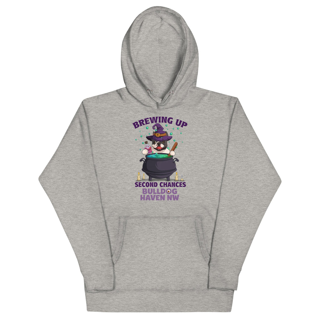&quot;Brewing Up Second Chances&quot; BHNW Frenchie Halloween Hoodie