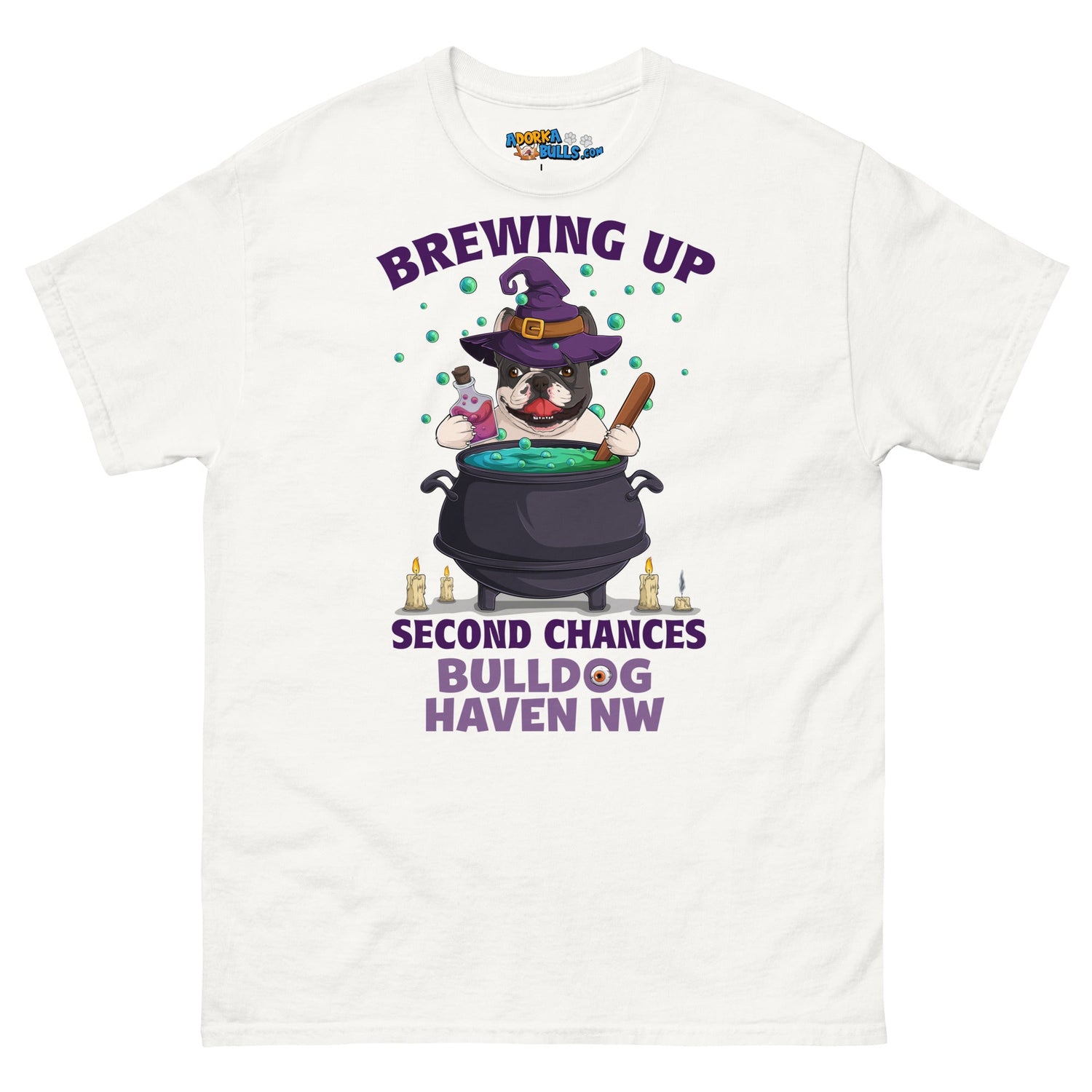 &quot;Brewing Up Second Chances&quot; BHNW Frenchie Halloween Men’s T-Shirt