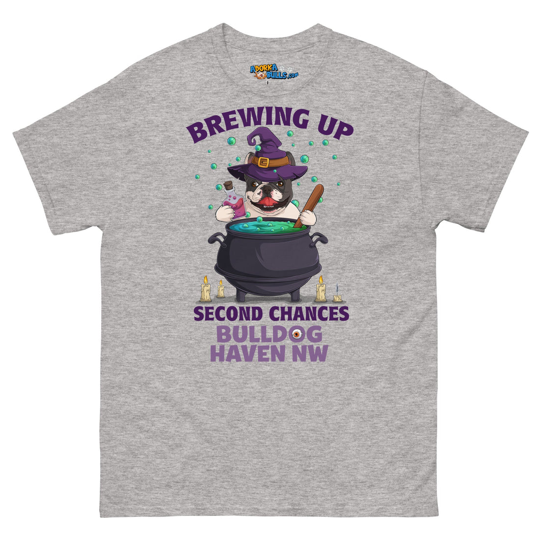 &quot;Brewing Up Second Chances&quot; BHNW Frenchie Halloween Men’s T-Shirt