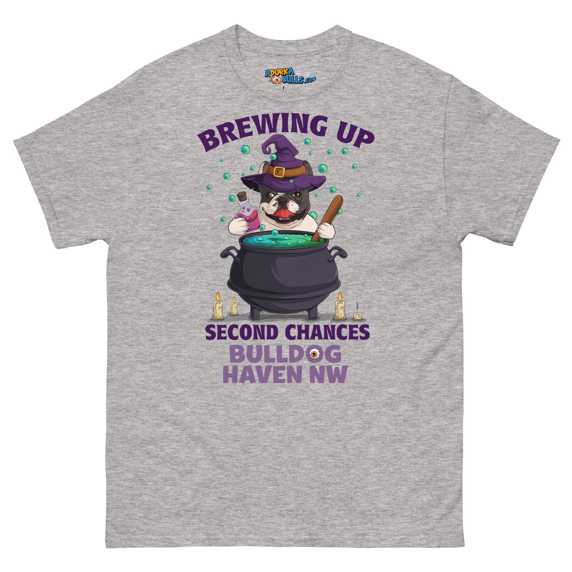 &quot;Brewing Up Second Chances&quot; BHNW Frenchie Halloween Men’s T-Shirt