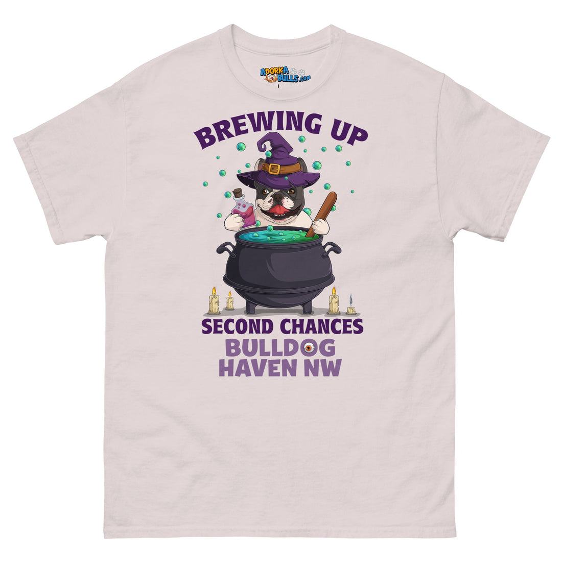 &quot;Brewing Up Second Chances&quot; BHNW Frenchie Halloween Men’s T-Shirt