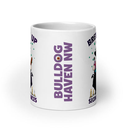 &quot;Brewing Up Second Chances&quot; BHNW Frenchie Halloween Mug