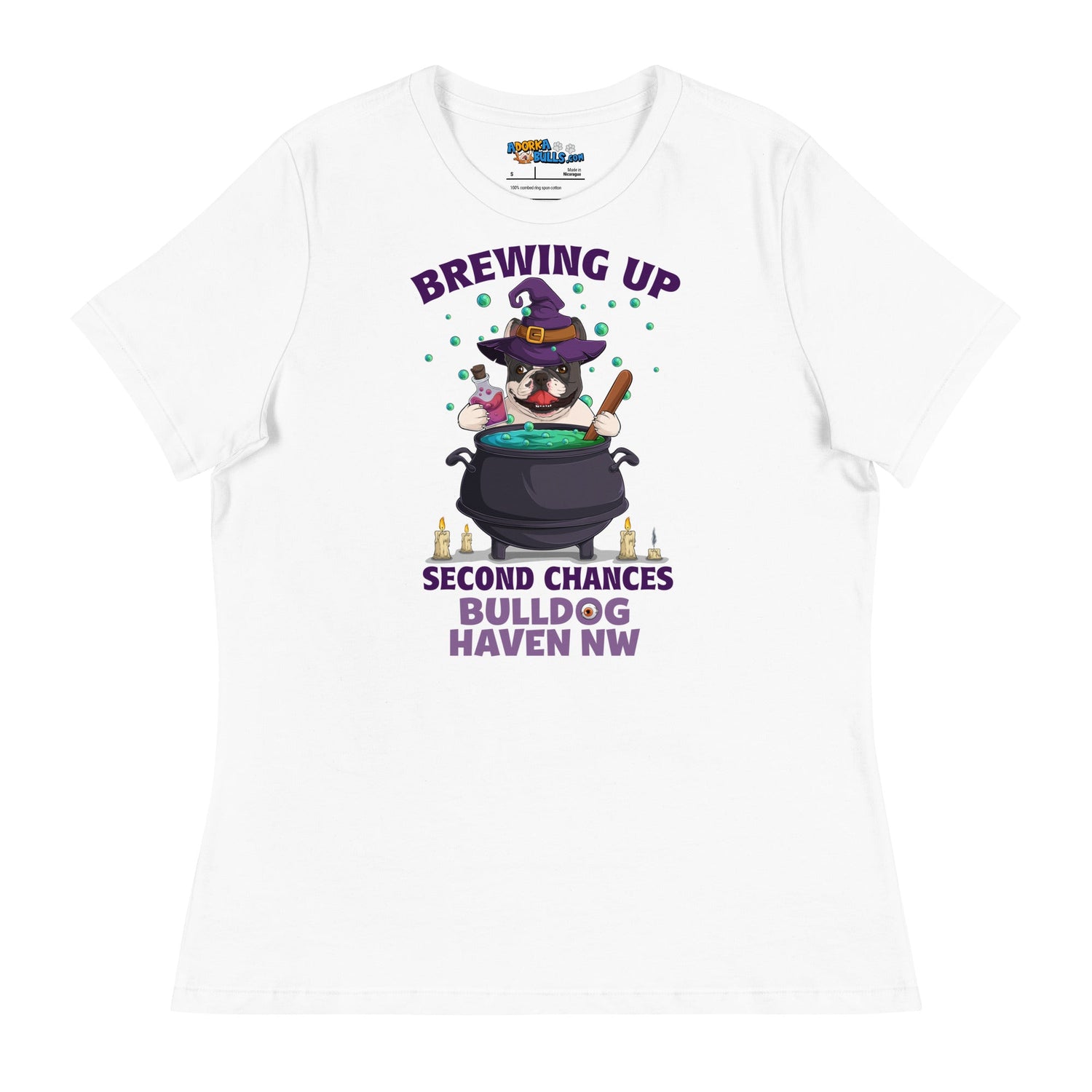 &quot;Brewing Up Second Chances&quot; BHNW Frenchie Halloween Women’s T-Shirt