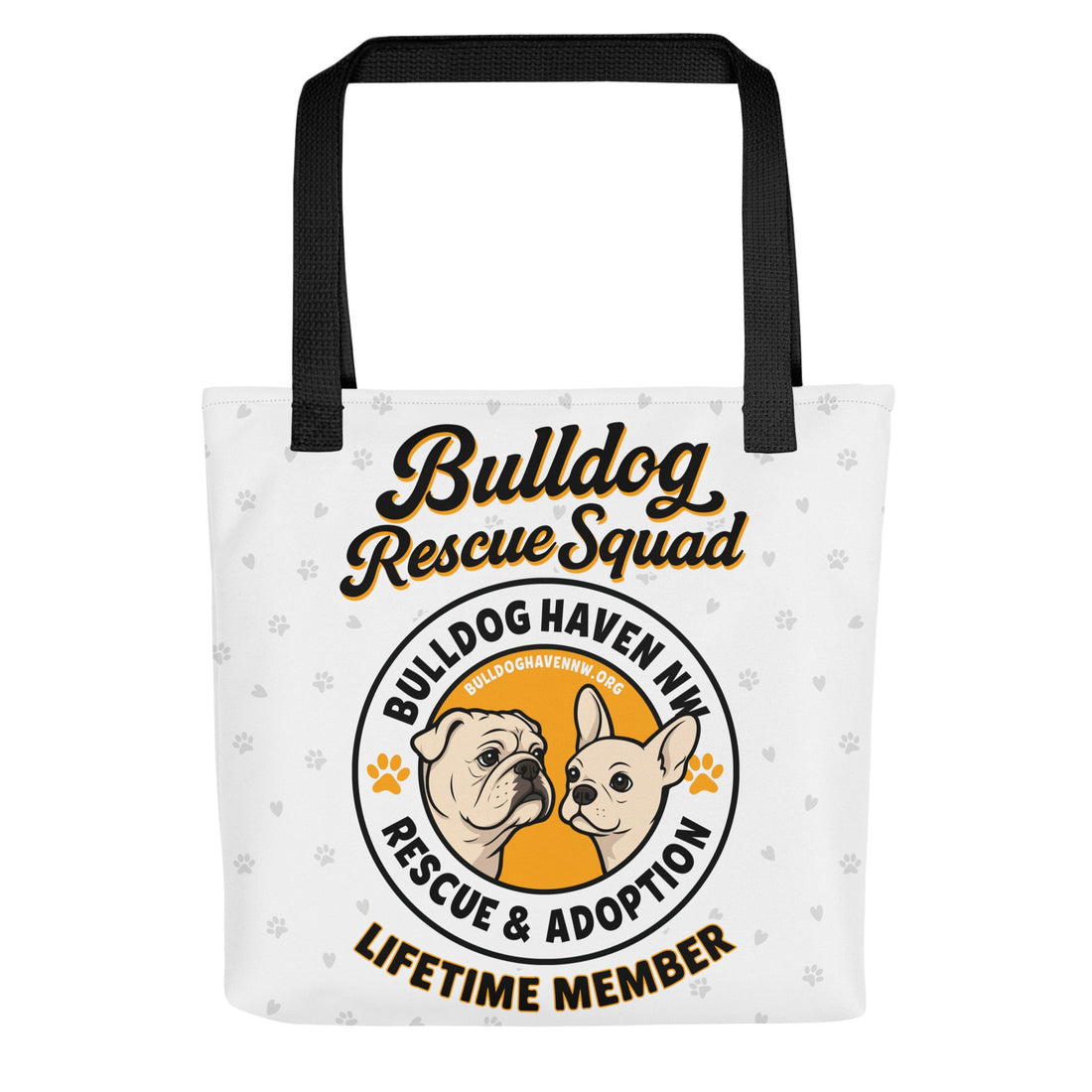 &quot;Bulldog Rescue Squad&quot; BHNW Tote Bag – Lifetime Member Edition