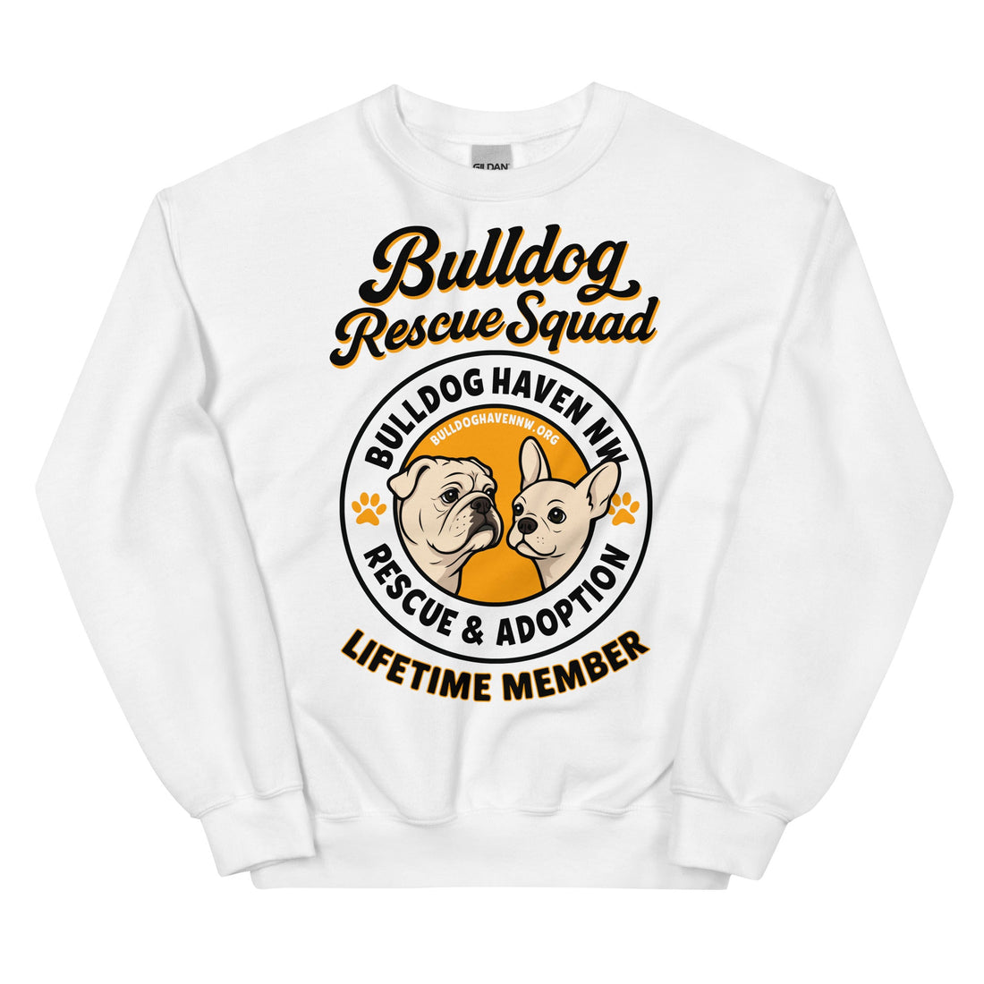 "Bulldog Rescue Squad" Bulldog Haven NW Sweatshirt