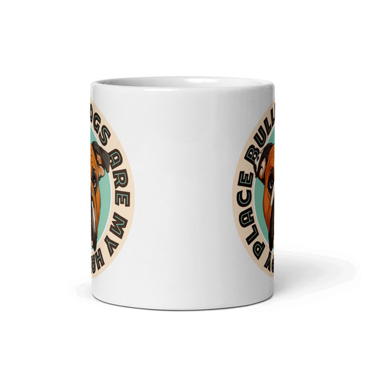 "Bulldogs Are My Happy Place" English Bulldog Mug