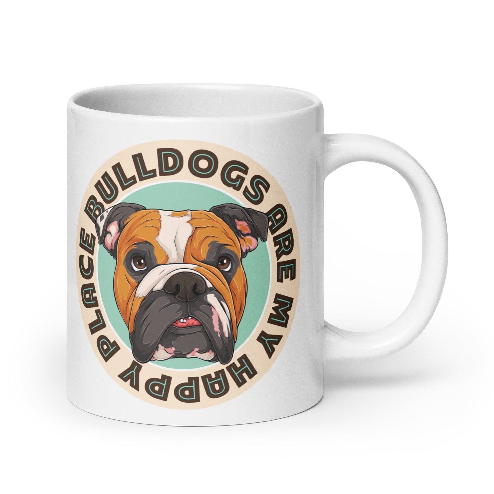 "Bulldogs Are My Happy Place" English Bulldog Mug