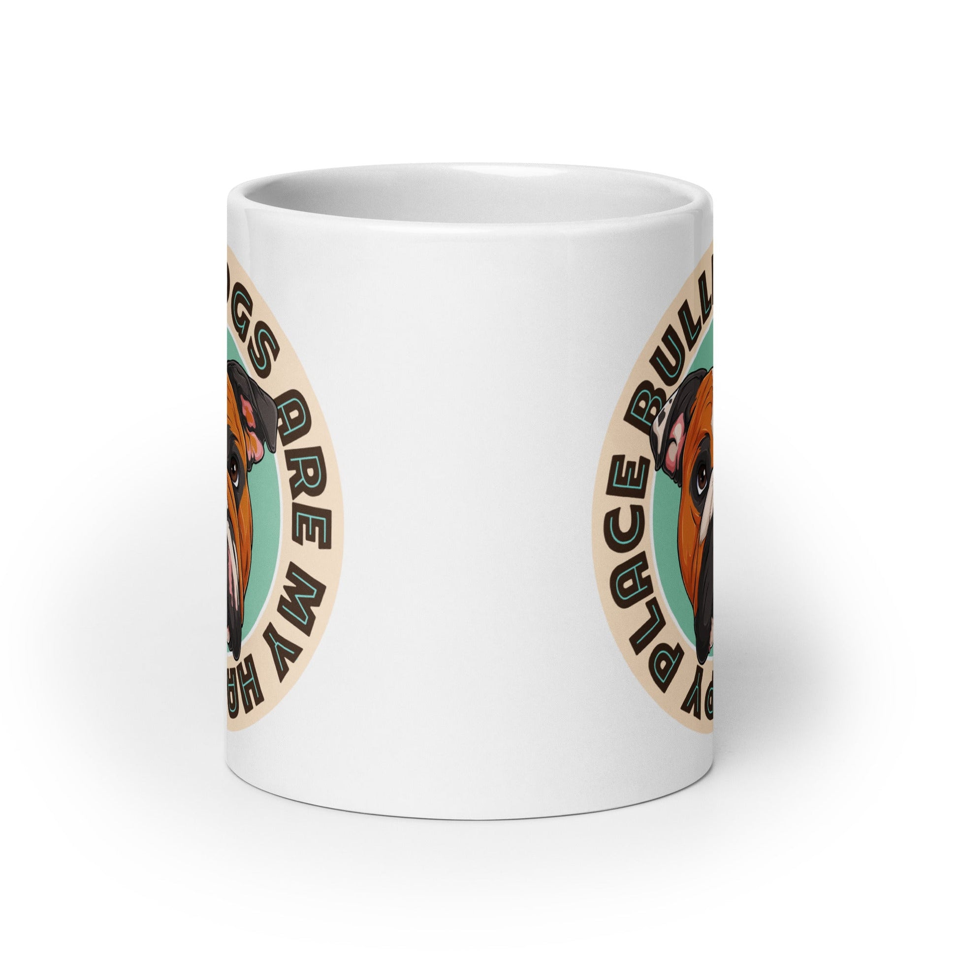 "Bulldogs Are My Happy Place" English Bulldog Mug