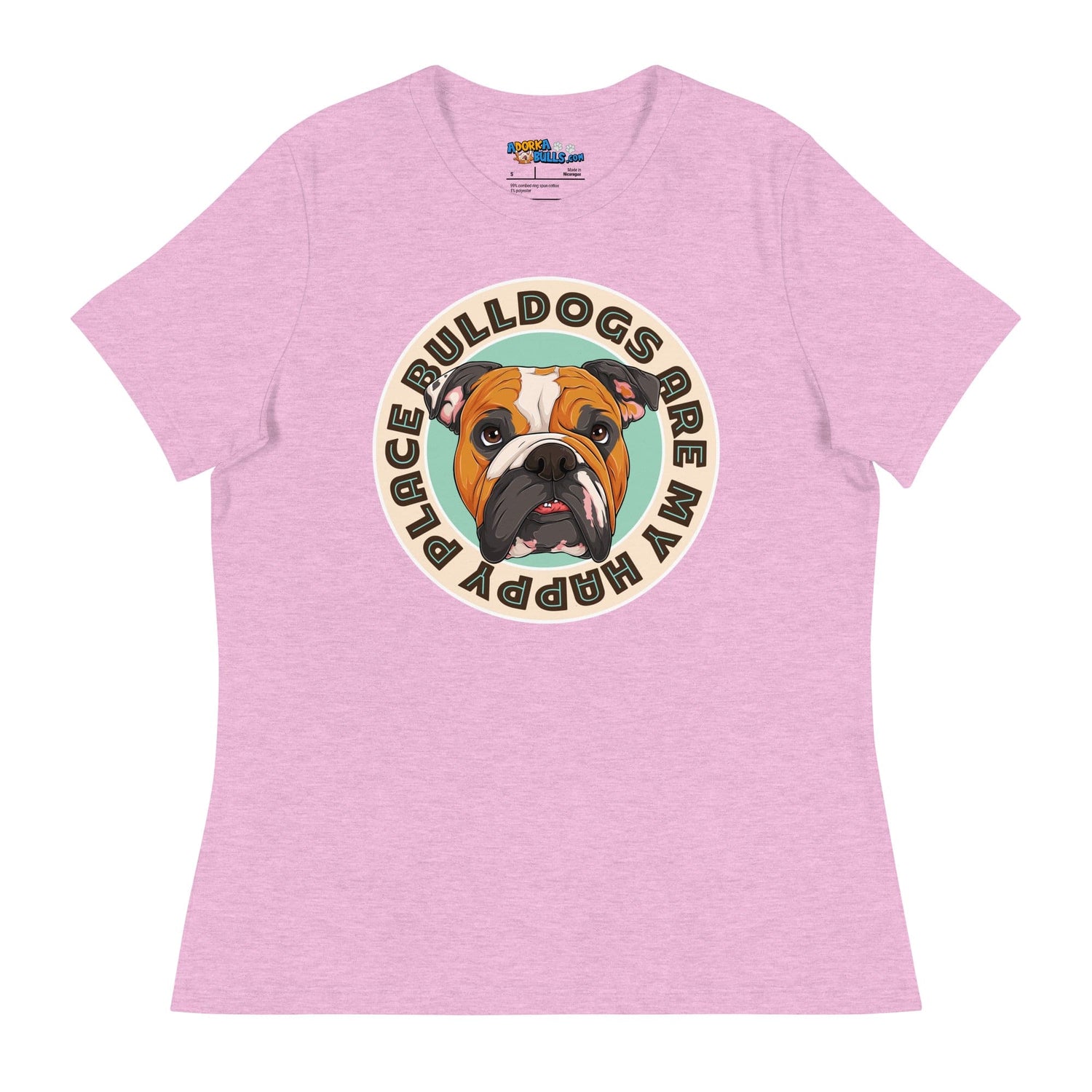 &quot;Bulldogs Are My Happy Place&quot; English Bulldog Women&