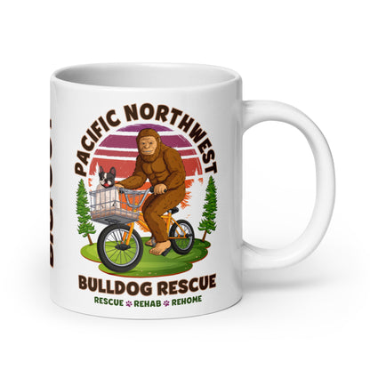 &quot;Bulldogs &amp; Bigfoot&quot; Pacific Northwest Bulldog Rescue Mug