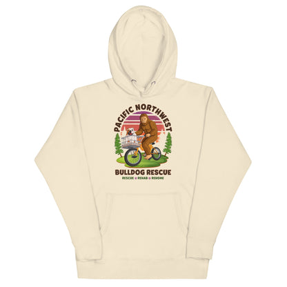 &quot;Bulldogs &amp; Bigfoot&quot; Pacific Northwest Bulldog Rescue Unisex Hoodie