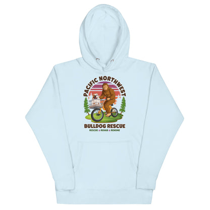 &quot;Bulldogs &amp; Bigfoot&quot; Pacific Northwest Bulldog Rescue Unisex Hoodie