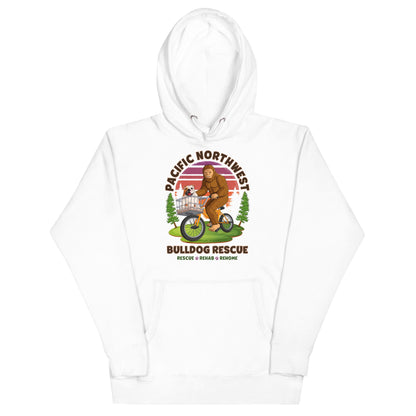 &quot;Bulldogs &amp; Bigfoot&quot; Pacific Northwest Bulldog Rescue Unisex Hoodie