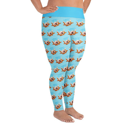 &quot;Bulldogs For Life&quot; Plus Size Leggings | Red &amp; White Colored