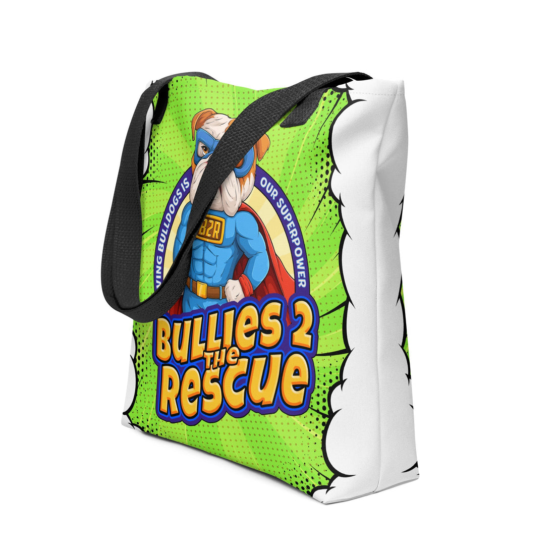 Bullies 2 the Rescue Green Comic Tote bag