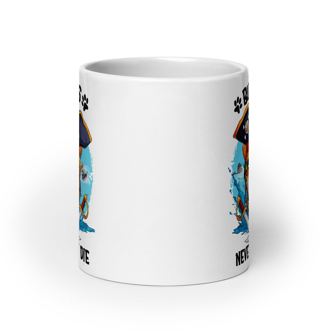 “Bullies Never Say Die” English Bulldog Pirate Mug