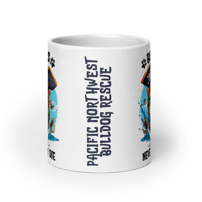 &quot;Bullies Never Say Die&quot; Pacific Northwest Bulldog Rescue Mug