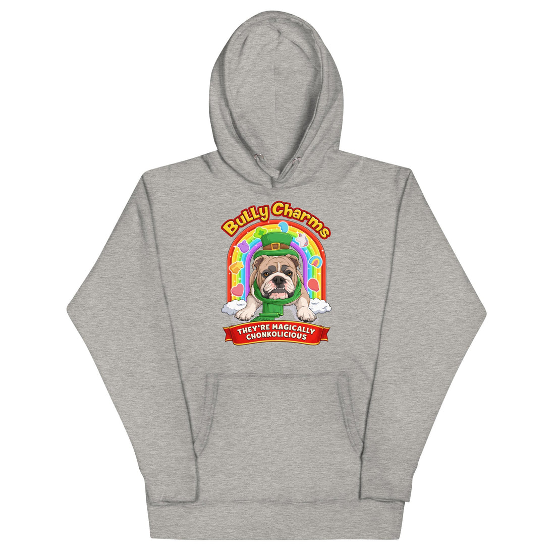 "Bully Charms" English Bulldog Hoodie | Fawn &amp; White Colored