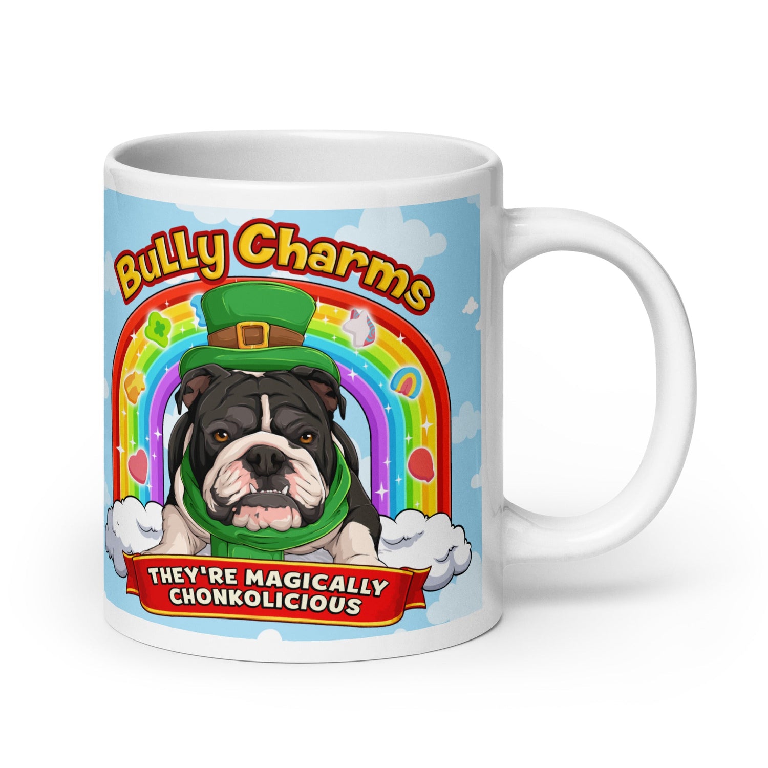 "Bully Charms" Mug (20oz) | B&amp;W Colored