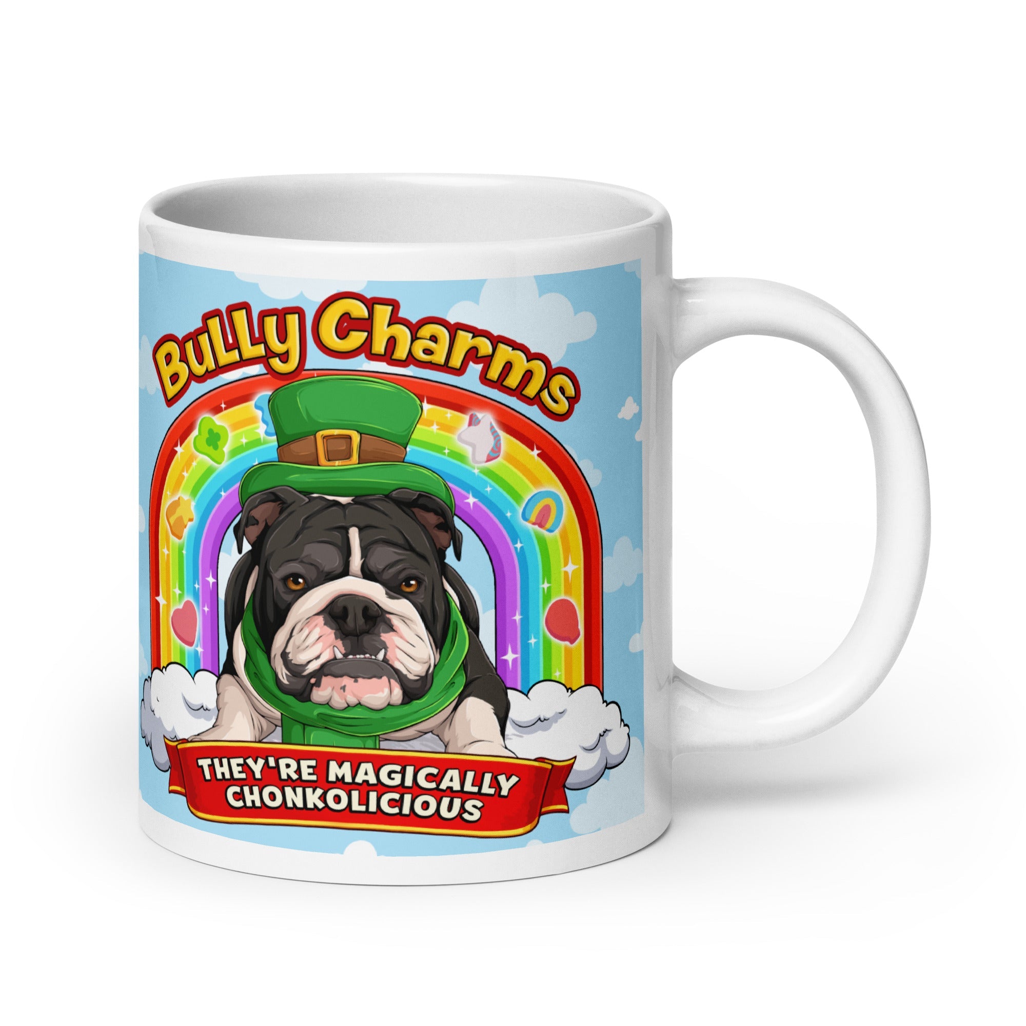 "Bully Charms" Mug (20oz) | B&amp;W Colored