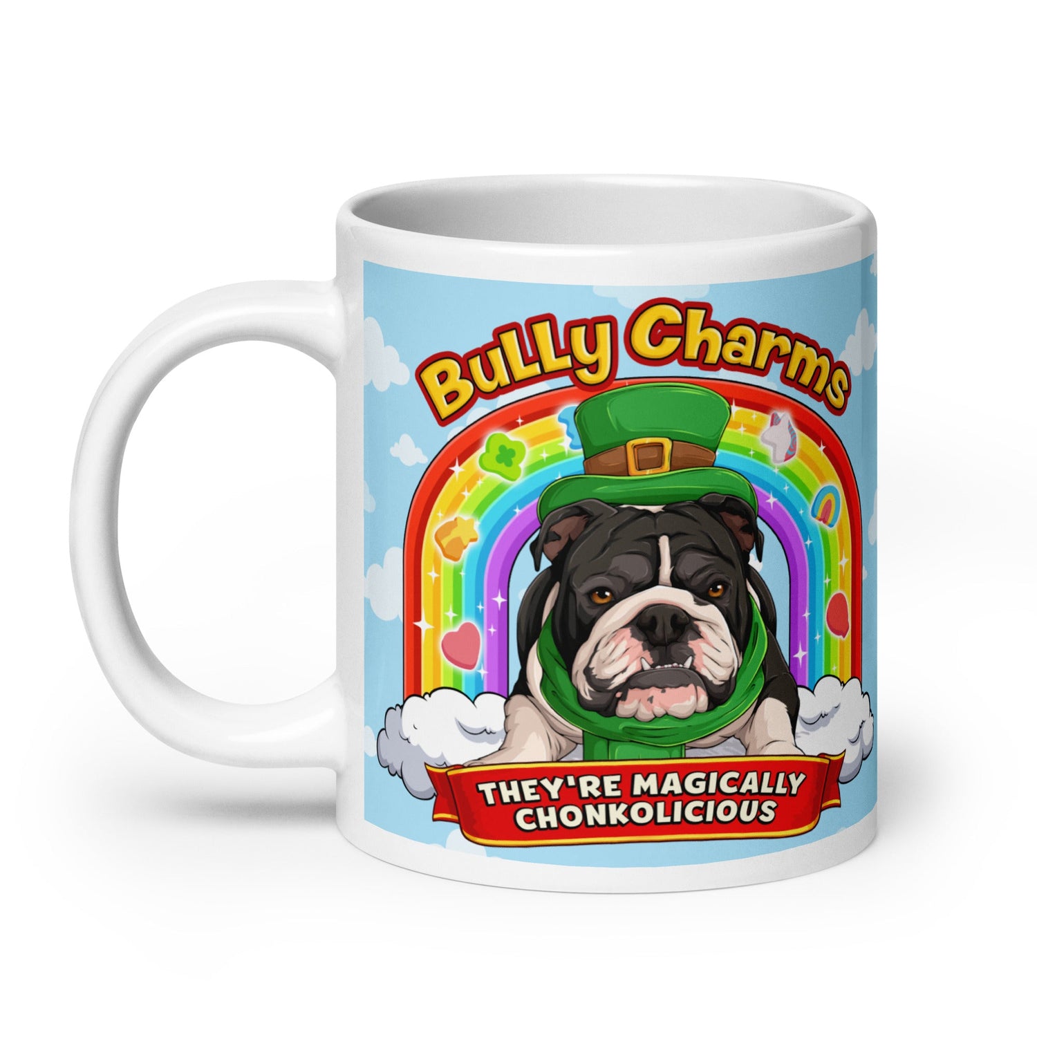 "Bully Charms" Mug (20oz) | B&amp;W Colored