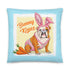 Bunny Kisses Throw Pillow