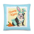 Bunny Kisses Throw Pillow