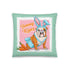 Bunny Kisses Throw Pillow