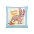 Bunny Kisses Throw Pillow
