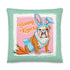 Bunny Kisses Throw Pillow