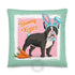 Bunny Kisses Throw Pillow