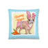 Bunny Kisses Throw Pillow