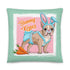 Bunny Kisses Throw Pillow