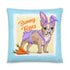 Bunny Kisses Throw Pillow