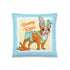 Bunny Kisses Throw Pillow