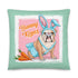 Bunny Kisses Throw Pillow