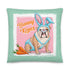 Bunny Kisses Throw Pillow